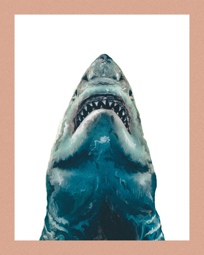 Bruce the Great White Shark Print