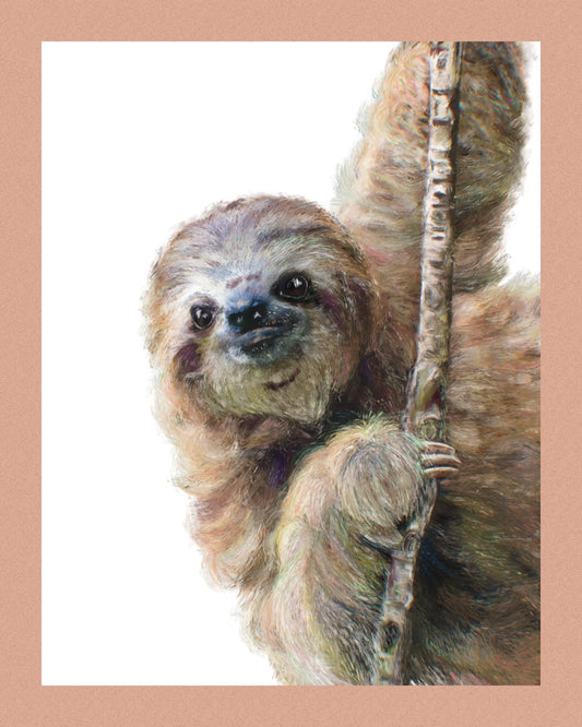 Stella the Sloth Print